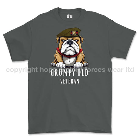 Grumpy Old Coldstream Guards Veteran Printed T-Shirt - Charcoal