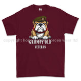 Grumpy Old Coldstream Guards Veteran Printed T-Shirt - Maroon