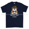 Grumpy Old Coldstream Guards Veteran Printed T-Shirt - Navy Blue