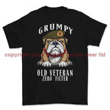 Grumpy Old Duke of Lancaster's Regiment Veteran Printed T-Shirt - Black