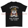 Grumpy Old Duke of Lancaster's Regiment Veteran Printed T-Shirt - Black