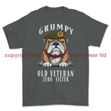 Grumpy Old Duke of Lancaster's Regiment Veteran Printed T-Shirt - Charcoal