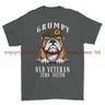 Grumpy Old Duke of Lancaster's Regiment Veteran Printed T-Shirt - Charcoal