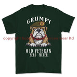 Grumpy Old Duke of Lancaster's Regiment Veteran Printed T-Shirt - Commando Green