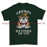 Grumpy Old Duke of Lancaster's Regiment Veteran Printed T-Shirt - Commando Green