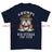 Grumpy Old Duke of Lancaster's Regiment Veteran Printed T-Shirt - Navy Blue