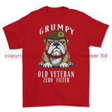 Grumpy Old Duke of Lancaster's Regiment Veteran Printed T-Shirt - Red