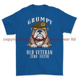 Grumpy Old Duke of Lancaster's Regiment Veteran Printed T-Shirt - Royal Blue
