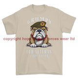 Grumpy Old Duke of Lancaster's Regiment Veteran Printed T-Shirt - Sand