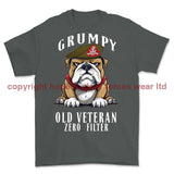 Grumpy Old Duke Of Wellington's Regiment Veteran Printed T-Shirt - Charcoal