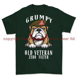 Grumpy Old Duke Of Wellington's Regiment Veteran Printed T-Shirt - Commando Green