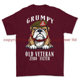 Grumpy Old Duke Of Wellington's Regiment Veteran Printed T-Shirt - Maroon