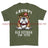 Grumpy Old Duke Of Wellington's Regiment Veteran Printed T-Shirt - Military Green
