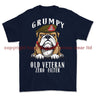Grumpy Old Duke Of Wellington's Regiment Veteran Printed T-Shirt - Navy Blue