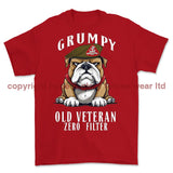 Grumpy Old Duke Of Wellington's Regiment Veteran Printed T-Shirt - Red