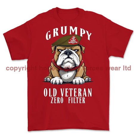 Grumpy Old Duke Of Wellington's Regiment Veteran Printed T-Shirt - Red