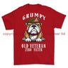 Grumpy Old Duke Of Wellington's Regiment Veteran Printed T-Shirt - Red