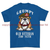 Grumpy Old Duke Of Wellington's Regiment Veteran Printed T-Shirt - Royal Blue