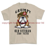Grumpy Old Duke Of Wellington's Regiment Veteran Printed T-Shirt - Sand