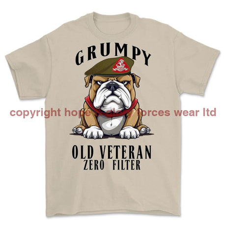 Grumpy Old Duke Of Wellington's Regiment Veteran Printed T-Shirt - Sand