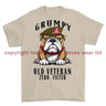 Grumpy Old Duke Of Wellington's Regiment Veteran Printed T-Shirt - Sand