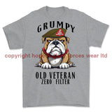 Grumpy Old Duke Of Wellington's Regiment Veteran Printed T-Shirt - Sports Grey
