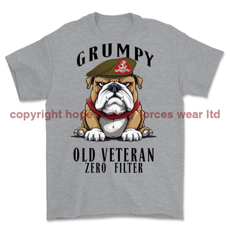 Grumpy Old Duke Of Wellington's Regiment Veteran Printed T-Shirt - Sports Grey