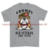Grumpy Old Duke Of Wellington's Regiment Veteran Printed T-Shirt - Sports Grey