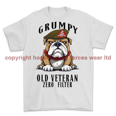 Grumpy Old Duke Of Wellington's Regiment Veteran Printed T-Shirt - White