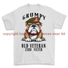 Grumpy Old Duke Of Wellington's Regiment Veteran Printed T-Shirt - White