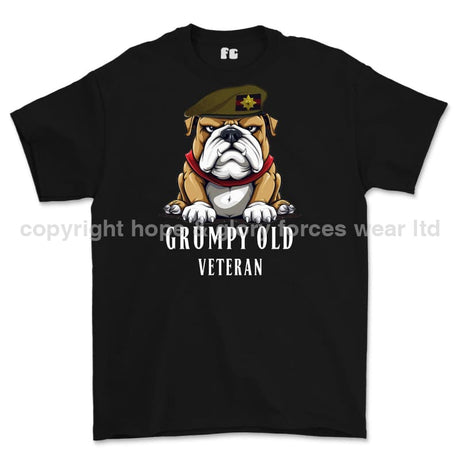 Grumpy Old Irish Guards Veteran Printed T-Shirt - Black