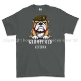 Grumpy Old Irish Guards Veteran Printed T-Shirt - Charcoal