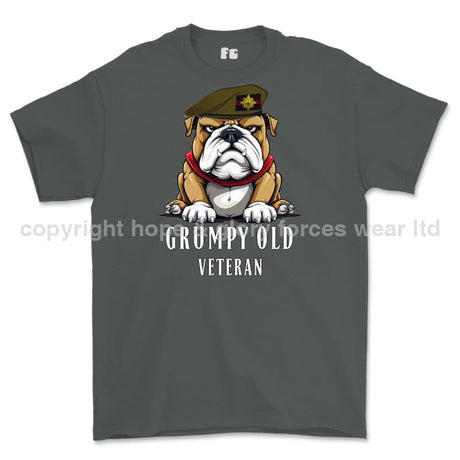 Grumpy Old Irish Guards Veteran Printed T-Shirt - Charcoal