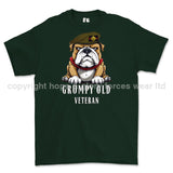 Grumpy Old Irish Guards Veteran Printed T-Shirt - Commando Green