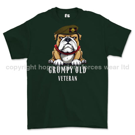 Grumpy Old Irish Guards Veteran Printed T-Shirt - Commando Green