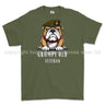 Grumpy Old Irish Guards Veteran Printed T-Shirt - Military Green