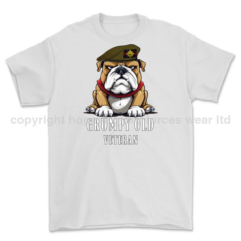 Grumpy Old Irish Guards Veteran Printed T-Shirt - White