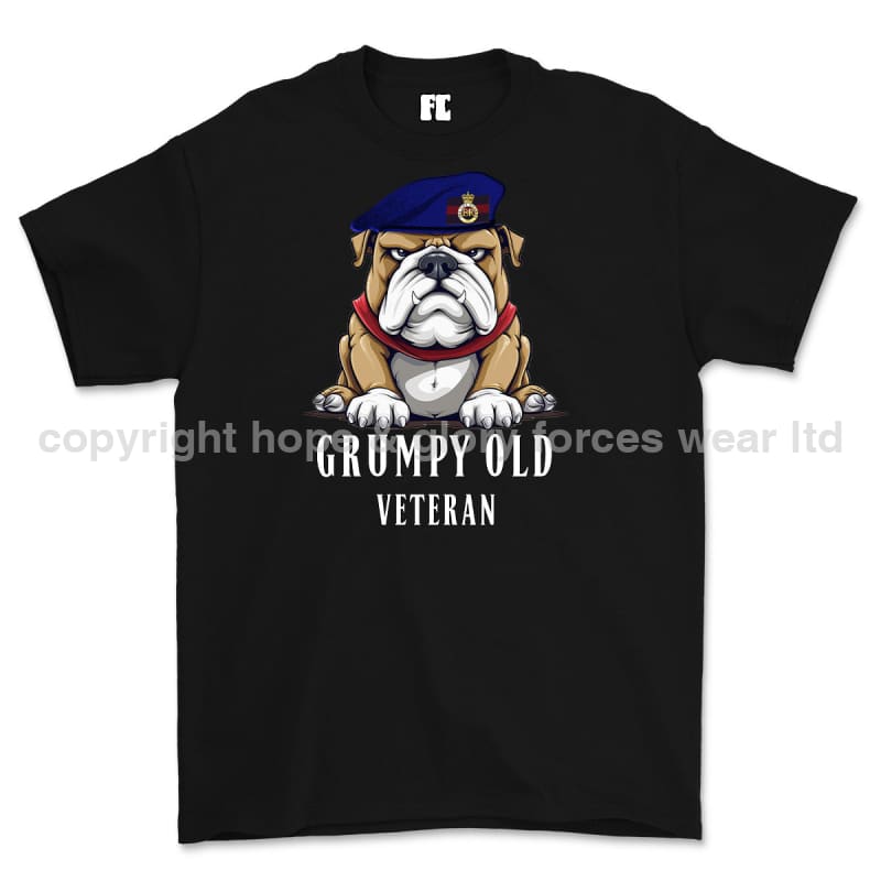 Grumpy Old Life Guards Veteran Printed T-Shirt - Black