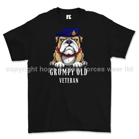 Grumpy Old Life Guards Veteran Printed T-Shirt - Black