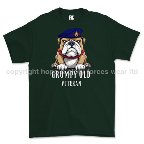 Grumpy Old Life Guards Veteran Printed T-Shirt - Commando Green