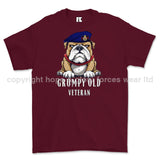 Grumpy Old Life Guards Veteran Printed T-Shirt - Maroon