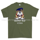 Grumpy Old Life Guards Veteran Printed T-Shirt - Military Green