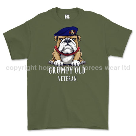 Grumpy Old Life Guards Veteran Printed T-Shirt - Military Green