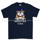 Grumpy Old Life Guards Veteran Printed T-Shirt - Navy Blue