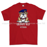 Grumpy Old Life Guards Veteran Printed T-Shirt - Red