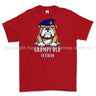Grumpy Old Life Guards Veteran Printed T-Shirt - Red
