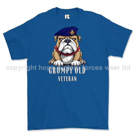 Grumpy Old Life Guards Veteran Printed T-Shirt - Royal Blue
