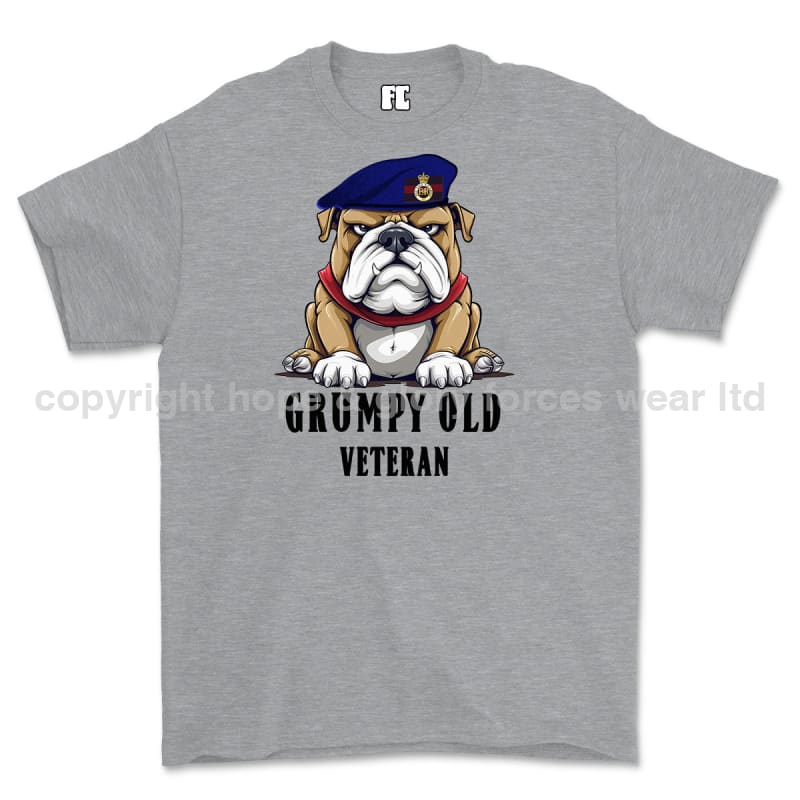 Grumpy Old Life Guards Veteran Printed T-Shirt - Sports Grey