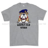 Grumpy Old Life Guards Veteran Printed T-Shirt - Sports Grey