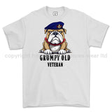Grumpy Old Life Guards Veteran Printed T-Shirt - White